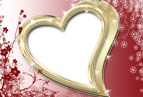 Love Picture Frame on Free Love Shining Heart For Valentine S Day   Photoshop Tutorials And