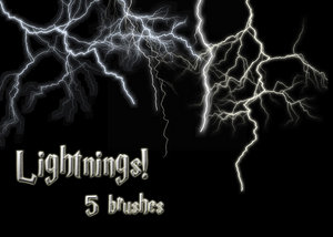 Lightnings Photoshop Brushes