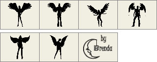 Angelic Silhouettes brushes preview