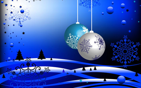 Blue Christmas wallpaper