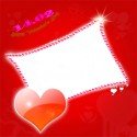 Heart to beloved photo frame