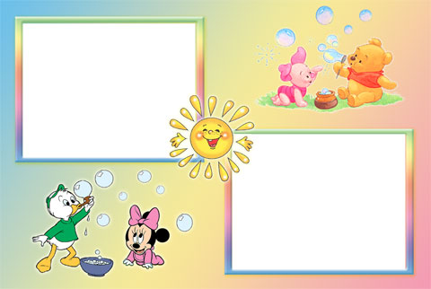 Winnie and Minnie photo frame