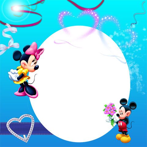Mickey and Minnie mouse photo frame