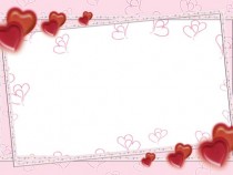Pink Feelings in Valentine's Day photo frame