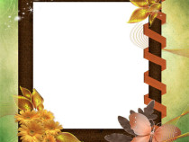 Fall's coloring book photo frame